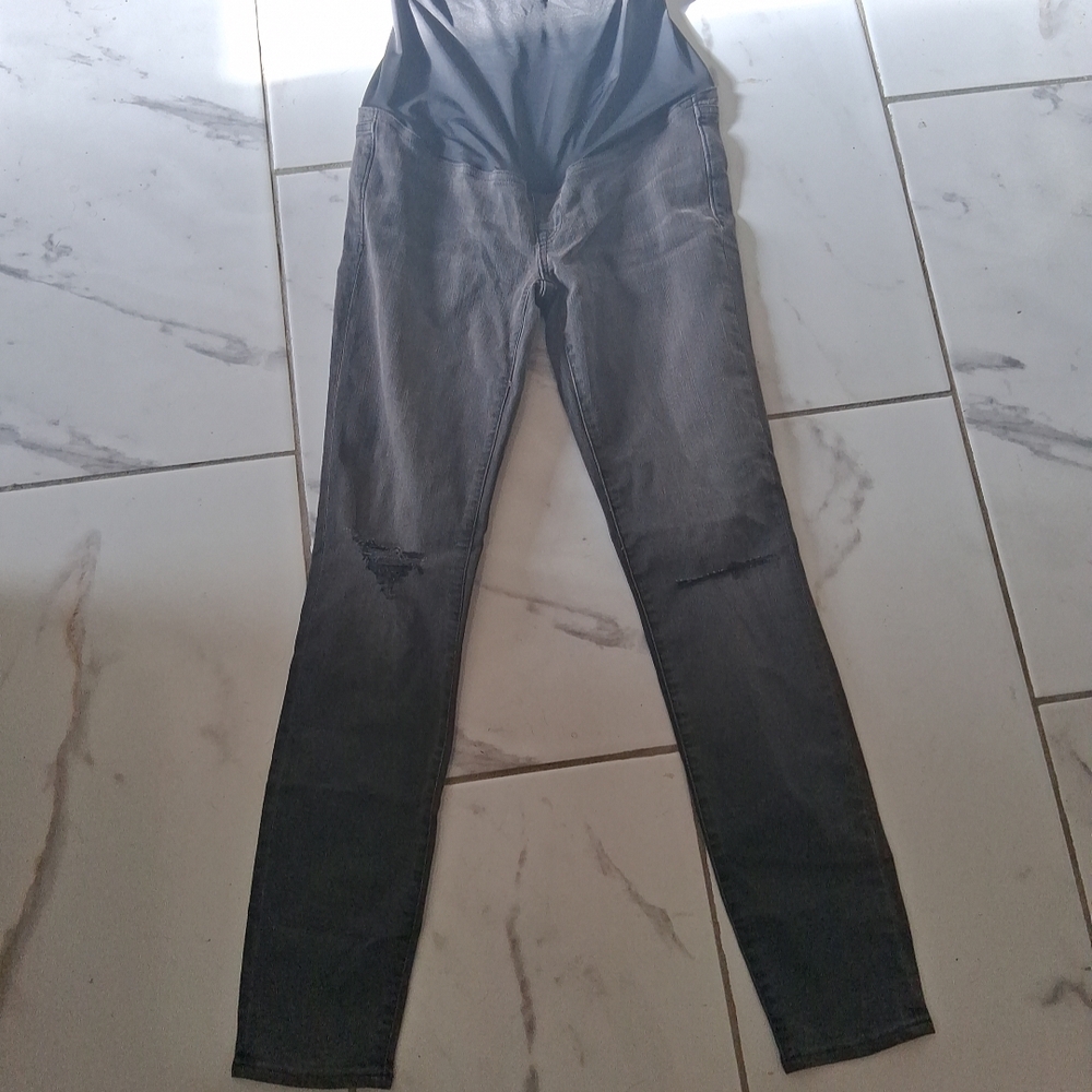 NWT Madewell Charcoal Maternity Skinny Denim Jeans